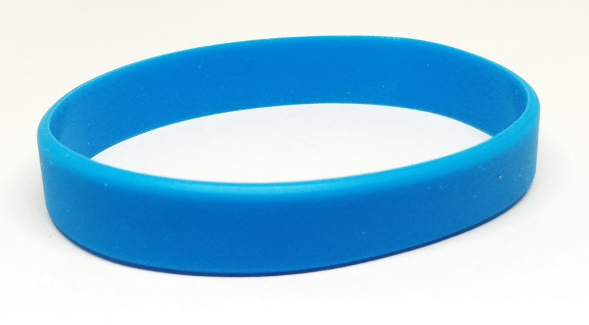 sahi pakde hain Blue Silicone Wristbands - Pack of 10 Men & Women