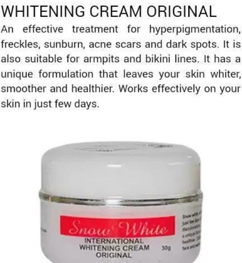 snow white international Skin Whitening Cream Price in India