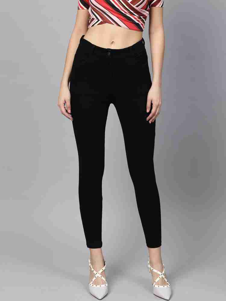 Buy SASSAFRAS Slim Women Black Jeans Online at Best Prices in India