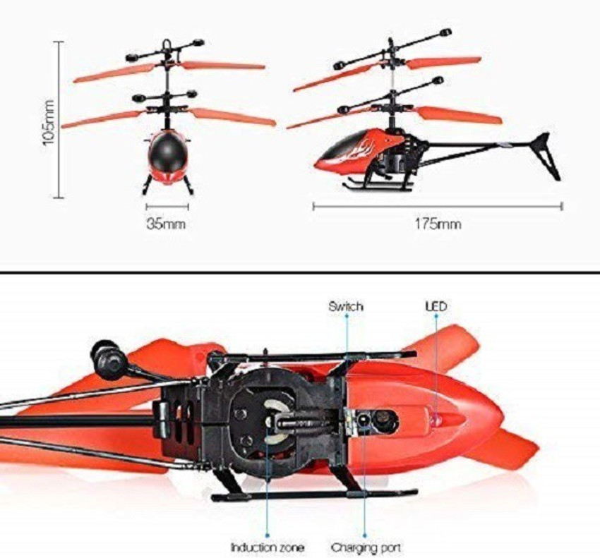 Hand induction control flying helicopter new arrivals