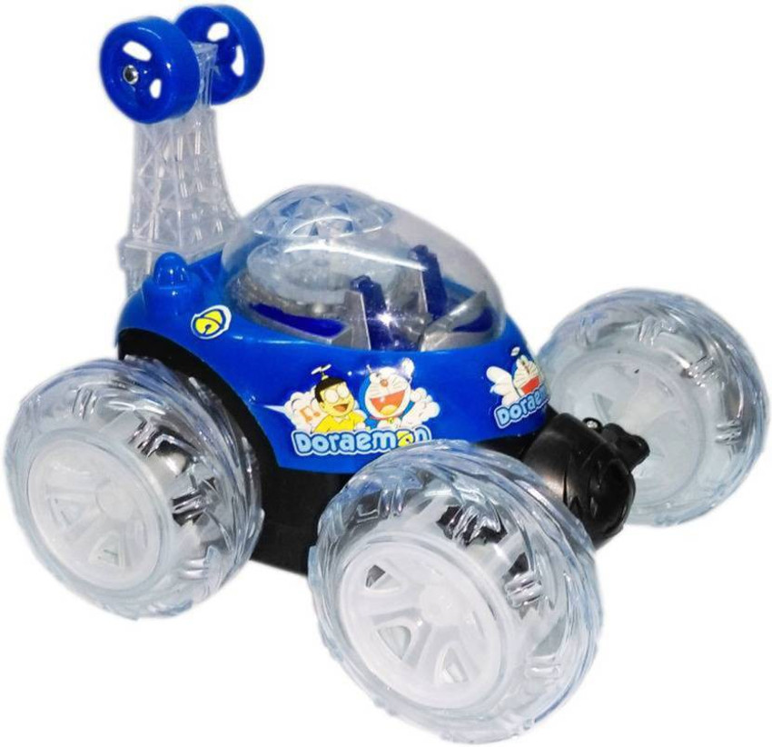 Kiyara Collection MUSICAL AND 360 ROTATE DORAEMON STUNT CAR FOR