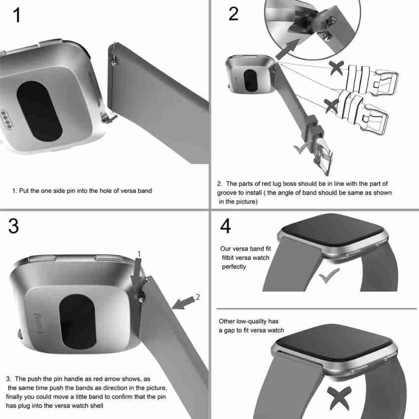 How to change versa lite online band