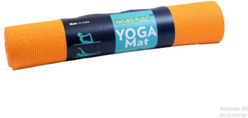 Buy NATURES PLUS Yoga Mat 6 Mm - Blue, EVA Material Online at Best