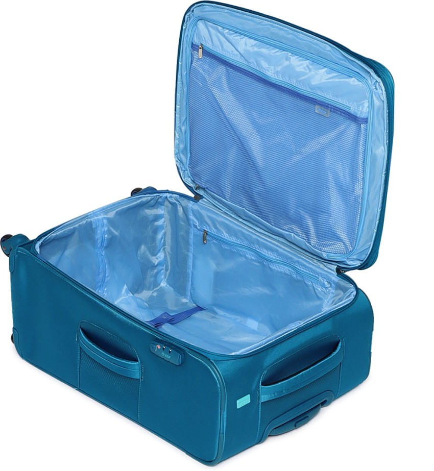 VIP STAX 4W EXP STROLLY 71 Expandable Check in Suitcase 4 Wheels 28 inch Blue Price in India Flipkart