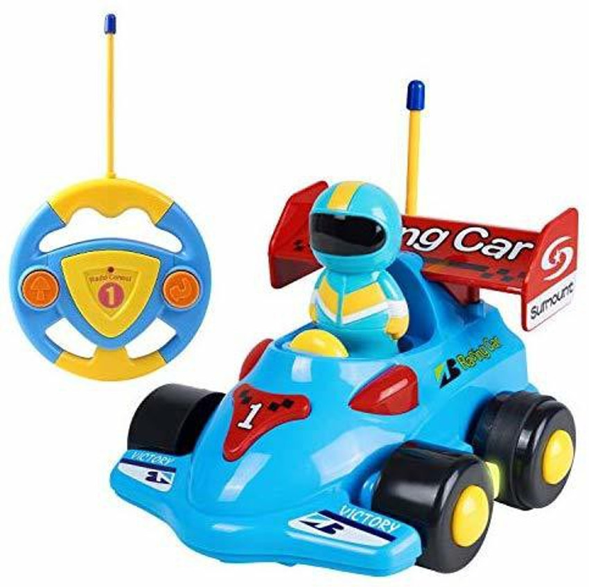SGILE RC Race Car Train Toy for Toddlers Baby Kids RC Race Car