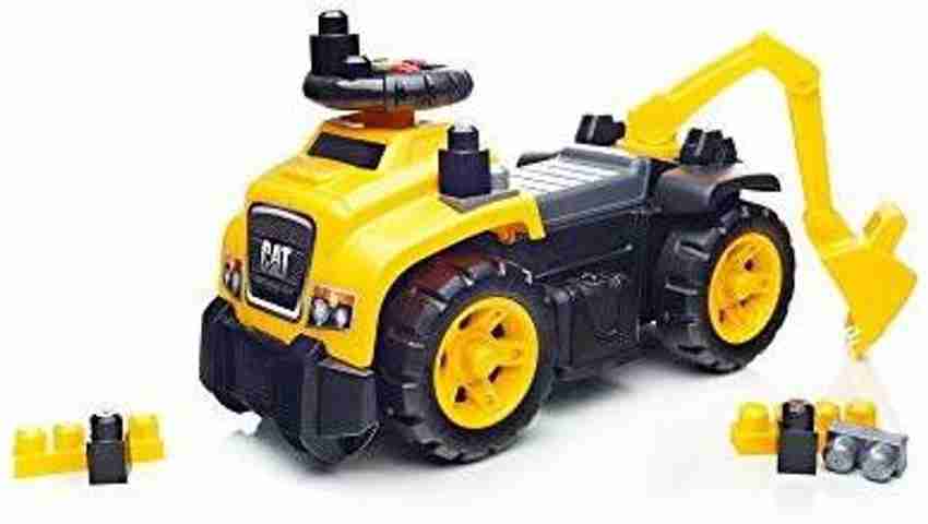 Mega bloks ride on caterpillar with excavator deals