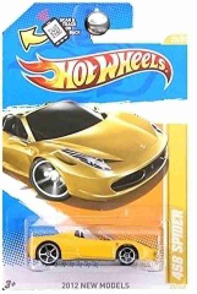 HOT WHEELS 2012 New Models Ferrari 458 Spider 25 of 50 Yellow