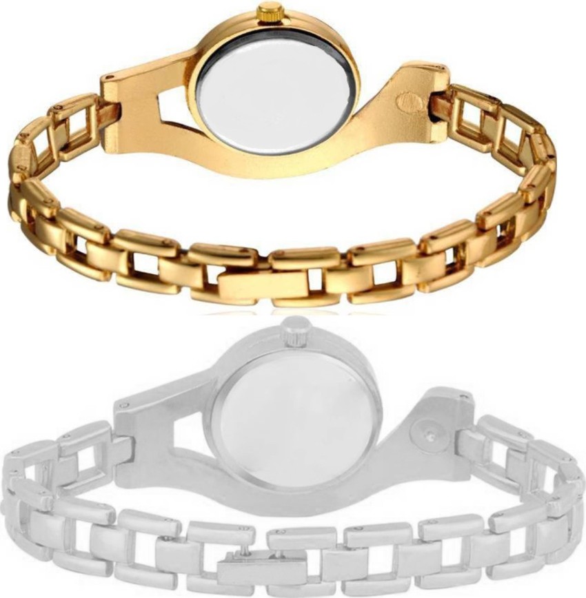 UNII Gold Leather Strap Bracelet