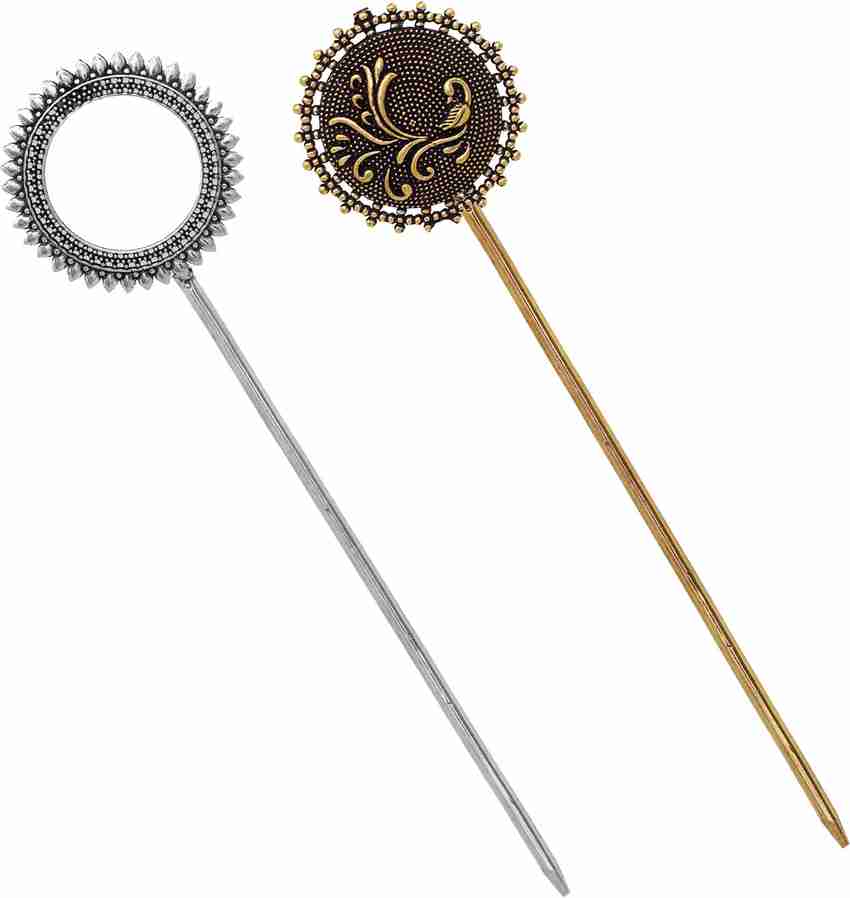 V L IMPEX Hair Accessories Antique Hair Sticks Jewellery Metal
