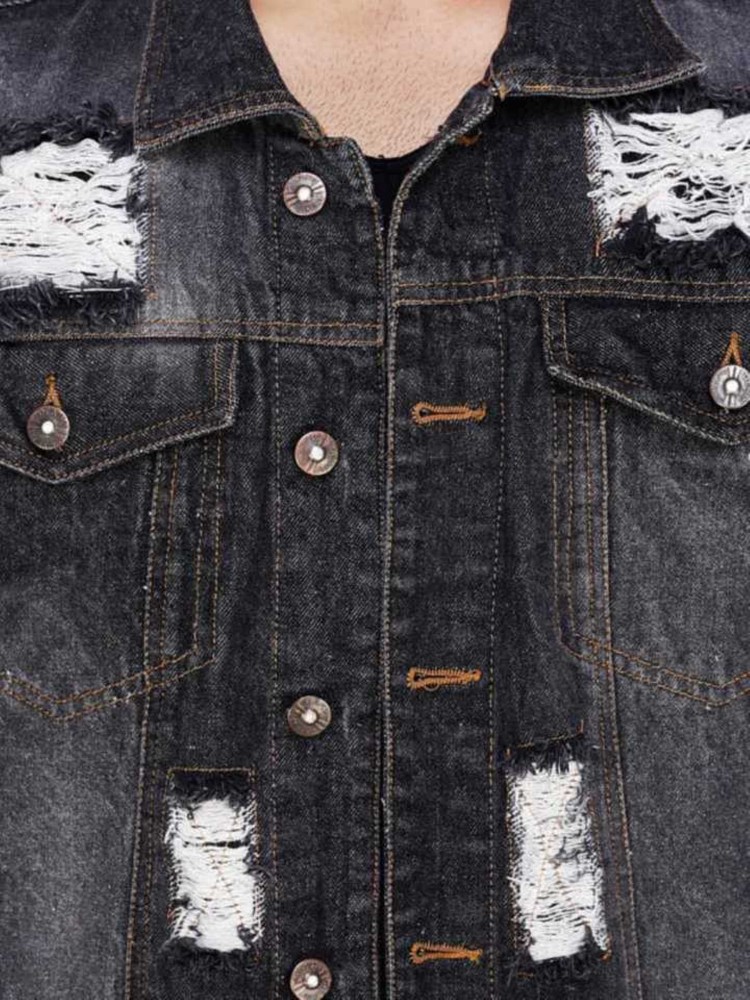 Custom Fashion Black Washed Printing Back Outerwear Long Sleeve Men Denim  Jacket  China Jacket and Men Jacket price  MadeinChinacom