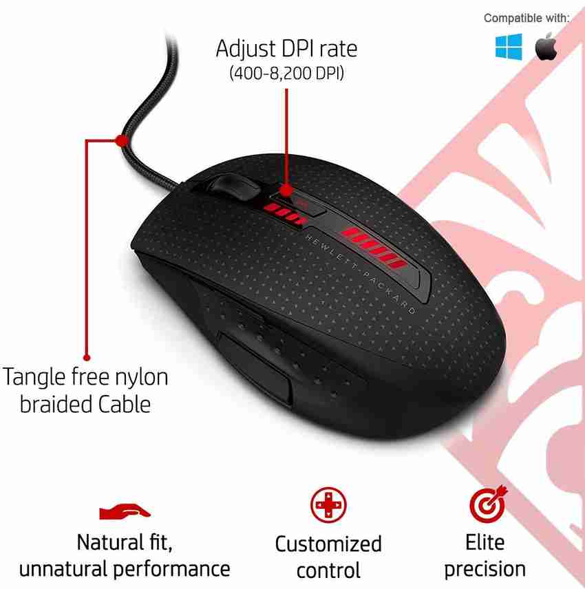 HP X9000 Omen Wired Optical Gaming Mouse - HP : Flipkart.com