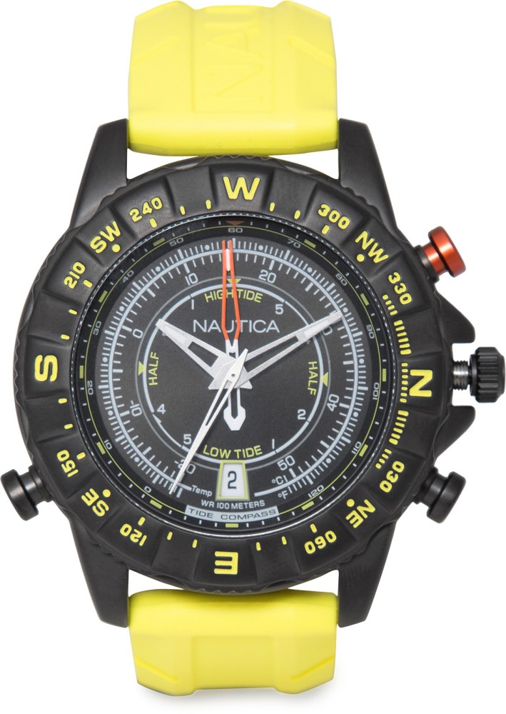 Nautica yellow store watch