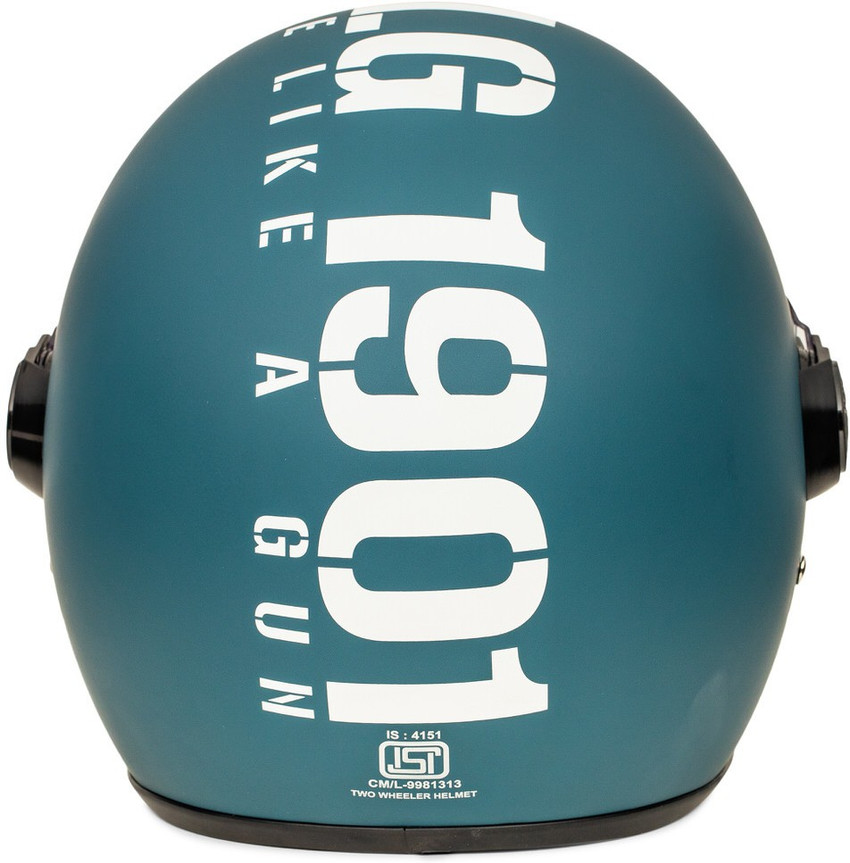 Royal enfield airborne blue helmet shop