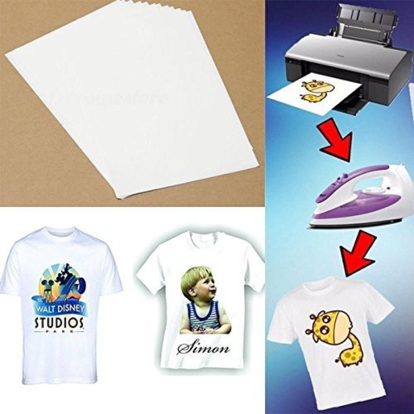 10pcs Heat Transfer Paper Iron on Transfer Paper Laser Printer T-Shirt  Printing