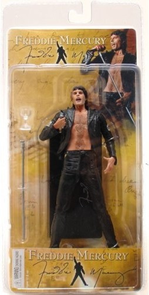 NECA 7 Inch Action Figure Freddie Mercury [1970's Leather Look