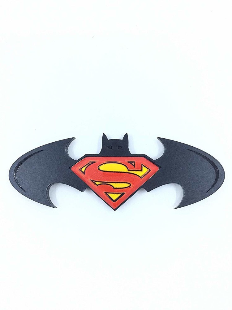 Clean Clever Batman with Superman 3D Webel Pasting car Bike Decal Sticker  Emblem Car Hanging Ornament Price in India - Buy Clean Clever Batman with  Superman 3D Webel Pasting car Bike Decal