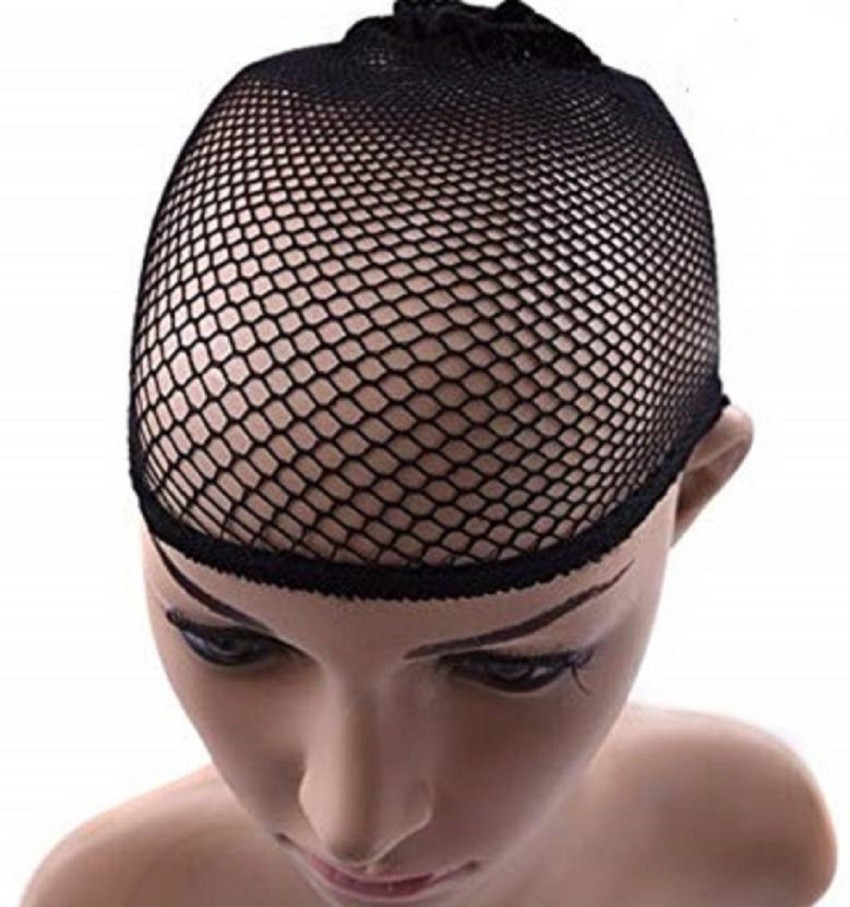 Wig Net Cup,1pc Stretch Cool Mesh Weaving Wig Cloth Hair Nets Hairnet Snood Cosplay Model Black,Temu