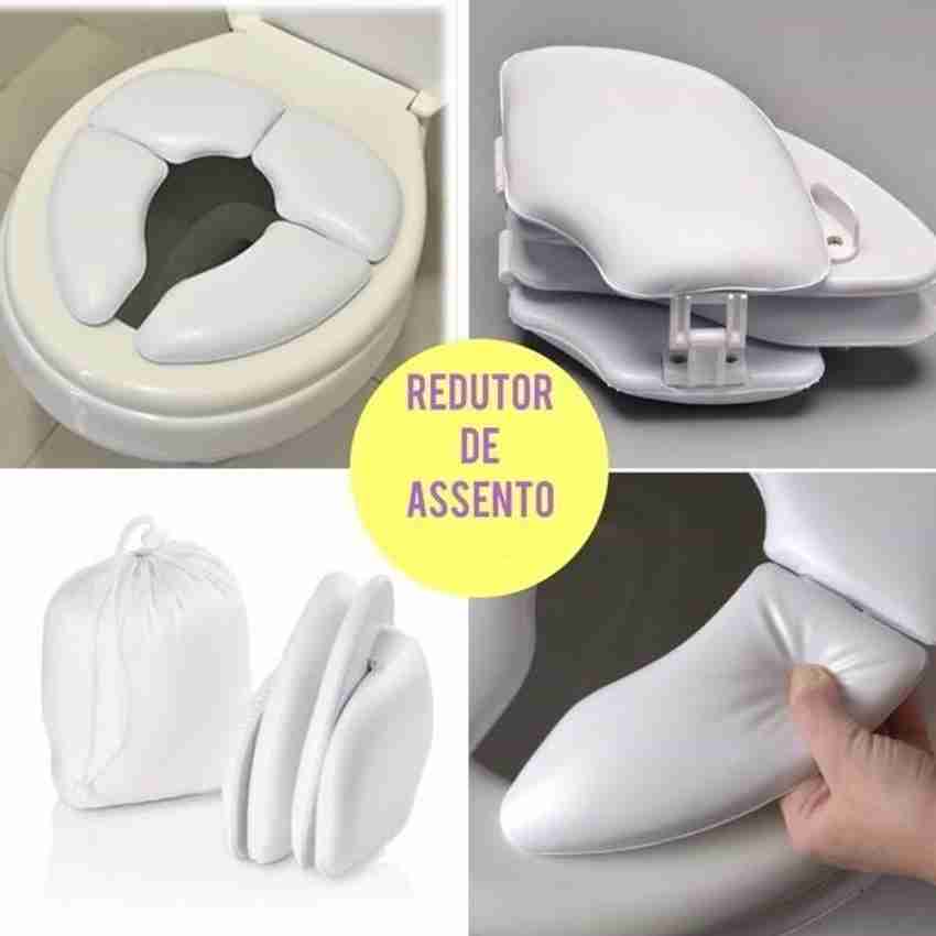 Folding padded clearance toilet seat