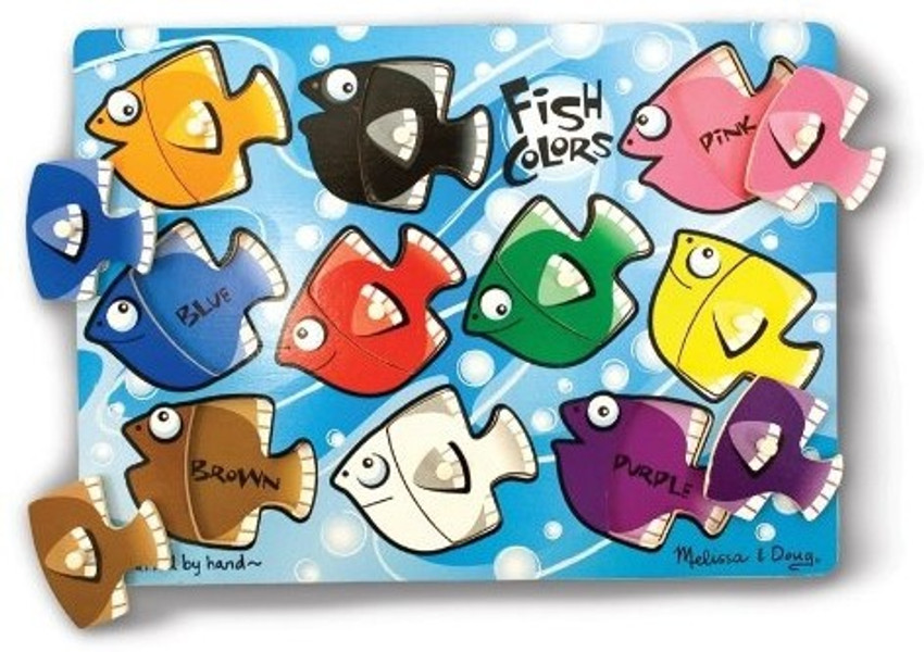 MELISSA DOUG Fish Colors Mix n Match Wooden Peg Puzzle 10 pcs Fish Colors Mix n Match Wooden Peg Puzzle 10 pcs shop for MELISSA DOUG products in India. Flipkart