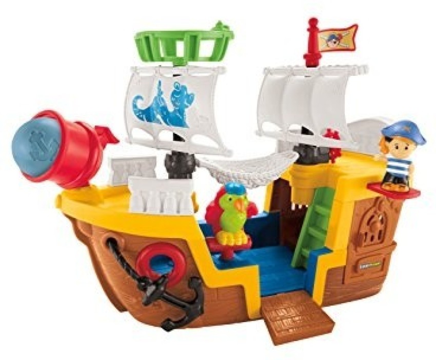 Fisher-Price, Toys, Vintage Fisher Price Little People Lil Pirate Ship  Toy Playset 205 No Figures