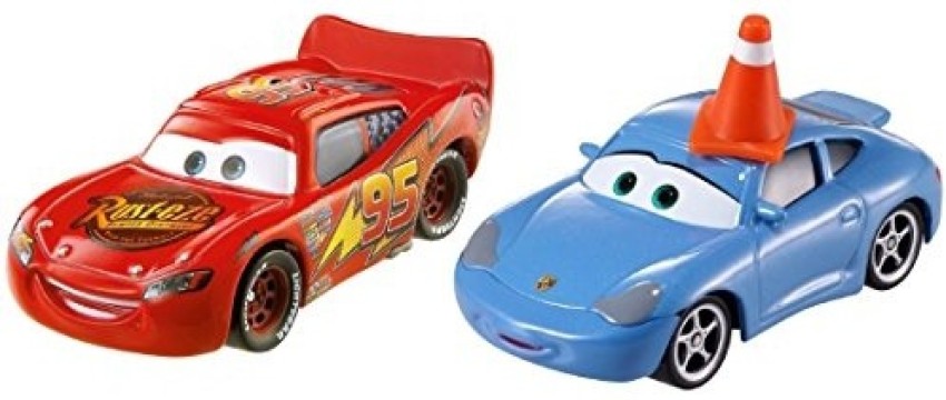 Disney Cars Series 3 Lightning McQueen with Cone Diecast Car