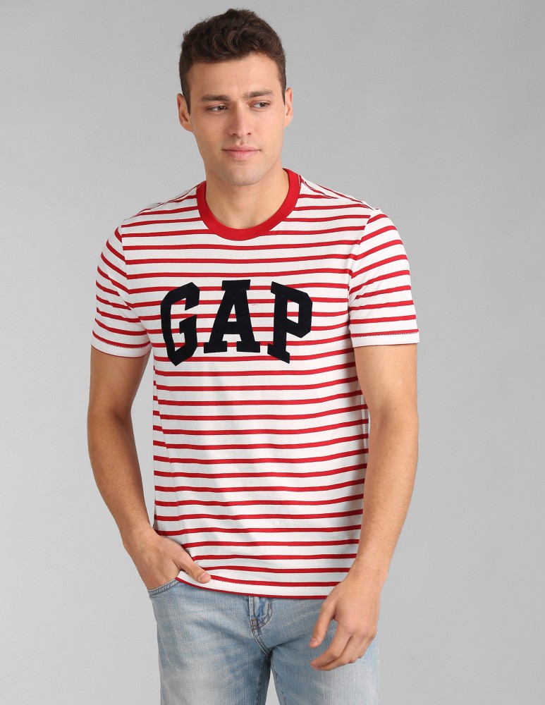 GAP Striped Men Round Neck Red White T Shirt Buy GAP Striped Men Round Neck Red White T Shirt Online at Best Prices in India Flipkart