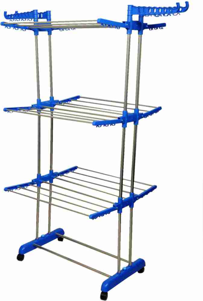 LAKSHAY Steel Floor Cloth Dryer Stand KI5646F Price in India - Buy LAKSHAY  Steel Floor Cloth Dryer Stand KI5646F online at