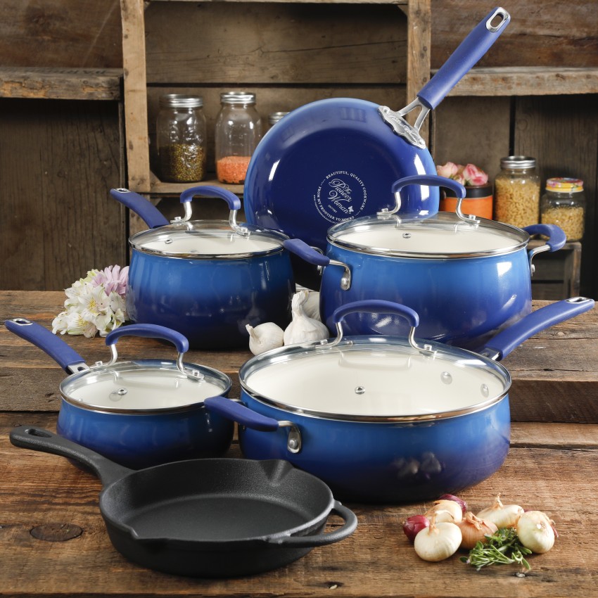The Pioneer Woman Non-Stick Coated Cookware Set Price in India - Buy The Pioneer  Woman Non-Stick Coated Cookware Set online at