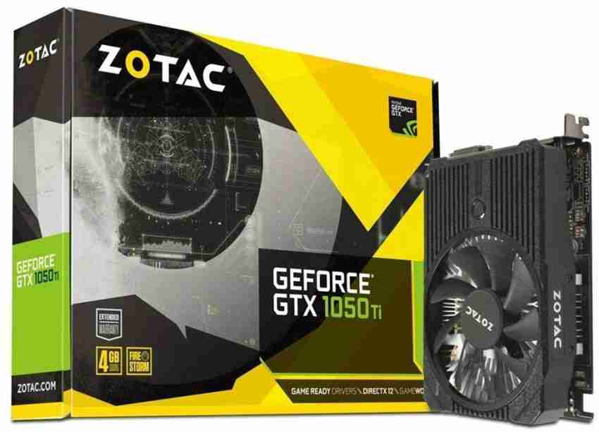 ZOTAC NVIDIA GeForce GTX 1050 Ti OC Edition 4 GB GDDR5 Graphics 