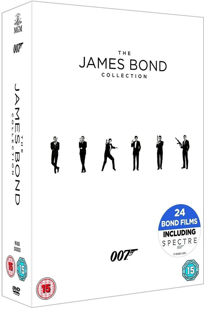 The James Bond 24 Movies Collection 24 Disc Box Set Fully