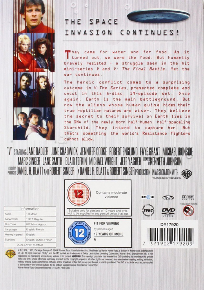 V: The Complete Series - Season 1 & 2 (5-Disc Box Set) (Fully  