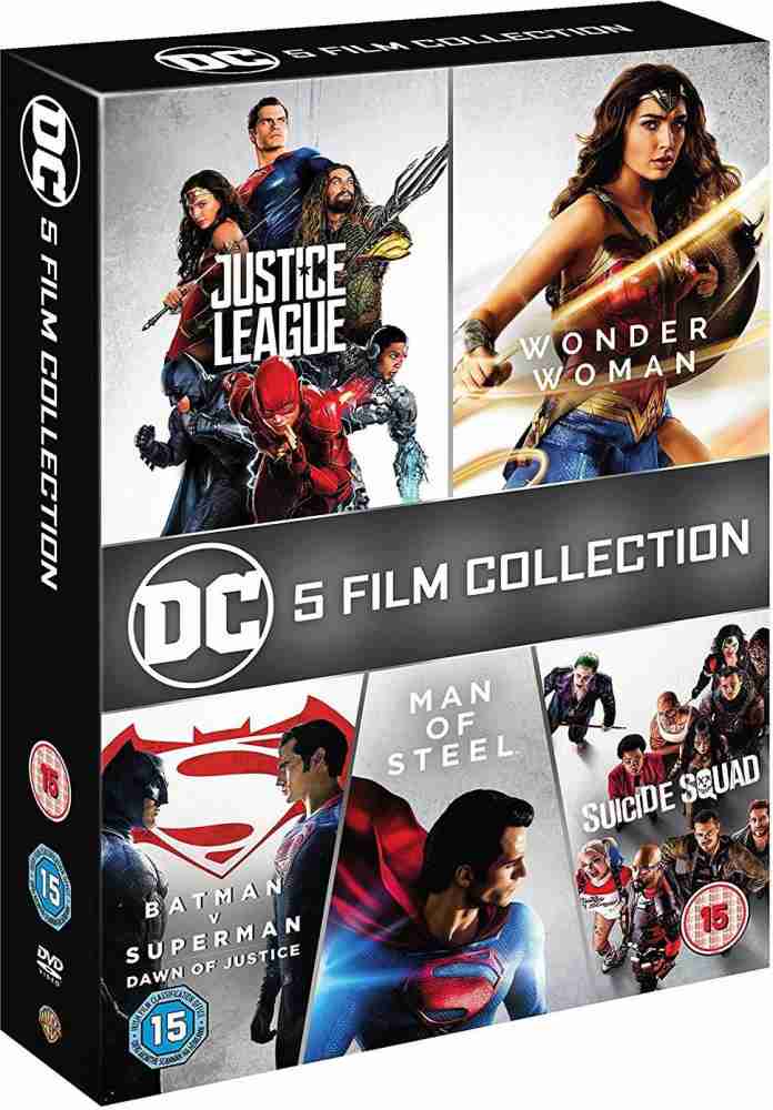 DC 5 Movies Collection: Justice League + Wonder Woman + 