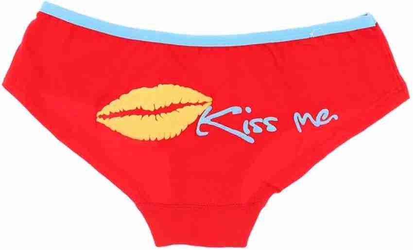 New Brand Kiss Me Red Lips Funny Print Briefs For Women Sexy Cotton Sports  Underwear Lady Girl Panties Underpant For Female - Panties - AliExpress