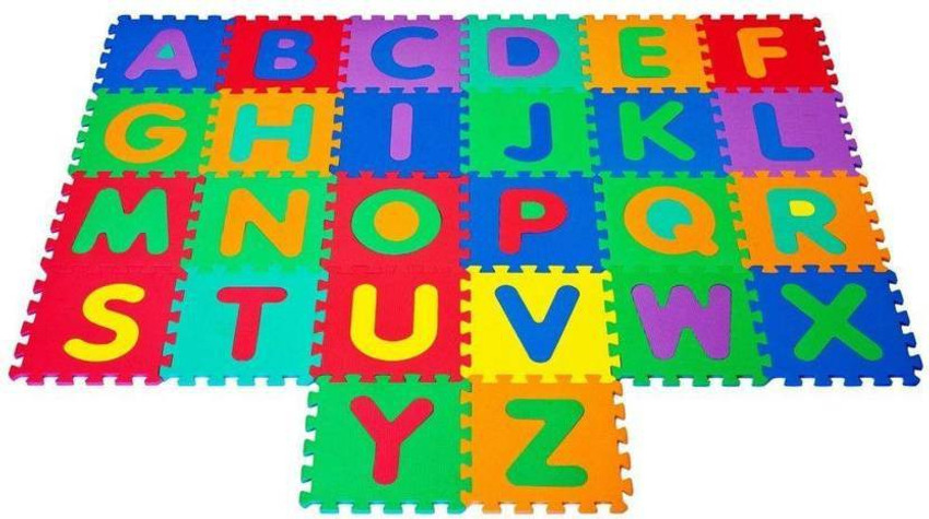 NV COLLECTION Colorful foam Building Blocks Alphabet Puzzle Mat