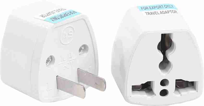 HI PLASST 10Pcs 2 Prong Universal Electrical AC Wall Plug Adapter
