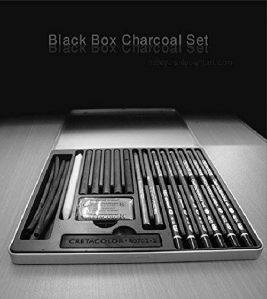 Cretacolor Black Box Charcoal Drawing Set