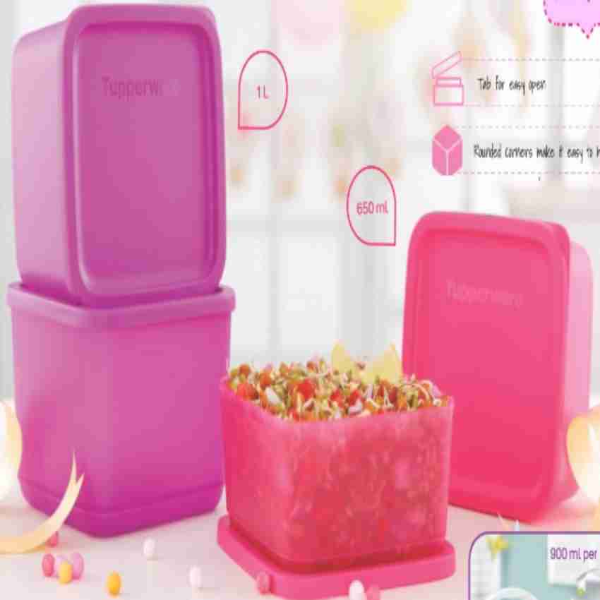 Plastic 1L Tupperware Cubix Food Storage Container