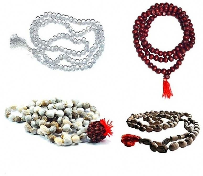 k j traders 4 types of mala chandan mala , tulsi mala Beads Stone