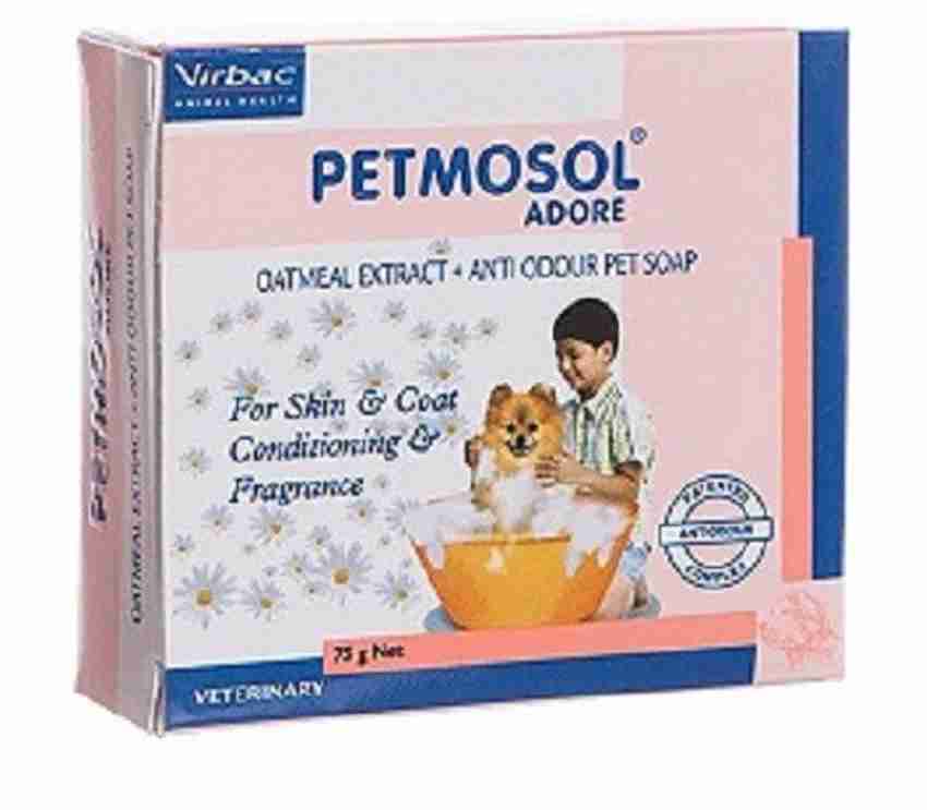 Virbac Petmosol Soap for dogs to remove odor protects the coat