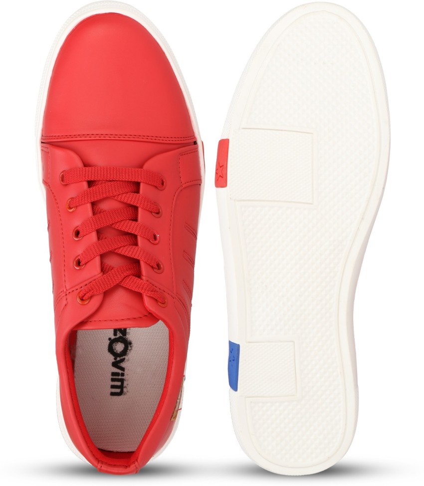 zovim men shoes red Sneakers For Men - Buy zovim men shoes red Sneakers For  Men Online at Best Price - Shop Online for Footwears in India