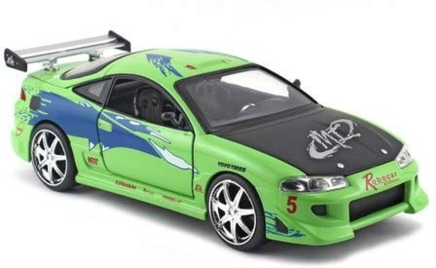 Jada Toys Fast Furious 1 24 Diecast Vehicle Brians Mitsubishi Eclipse Green  - Fast Furious 1 24 Diecast Vehicle Brians Mitsubishi Eclipse Green . shop  for Jada Toys products in India.