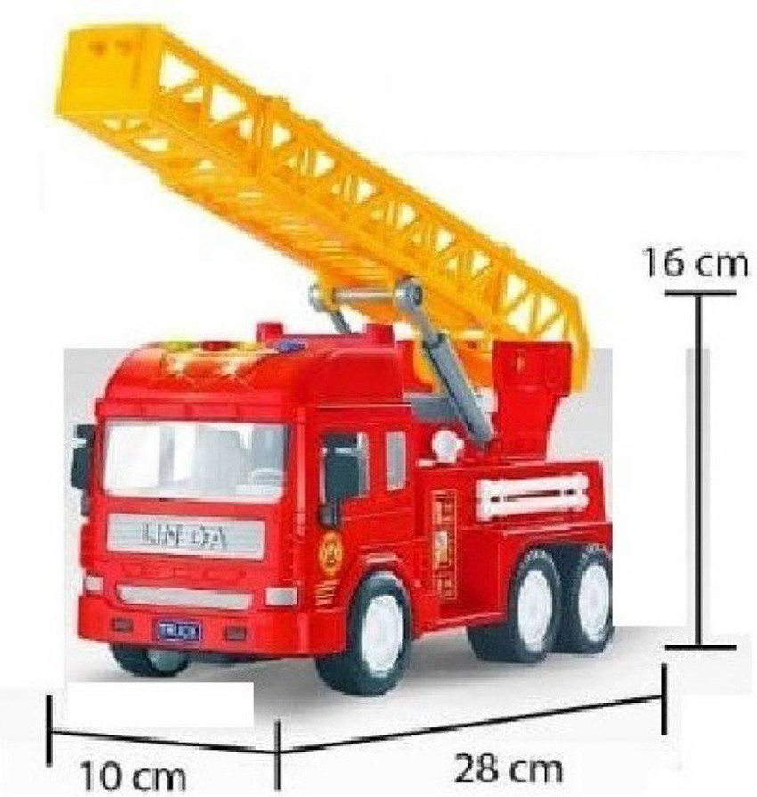 Ruby Fire Truck big size with light and music Multi color Fire Truck big size with light and music Multi color Buy Bright Fire vehicle toys