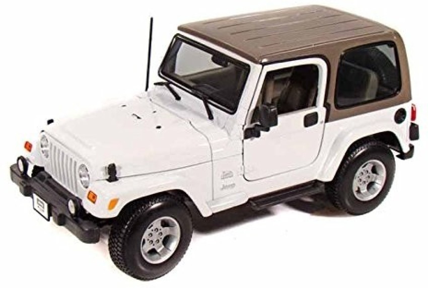 Maisto Jeep Wrangler Sahara 118 White Diecast Models - Jeep Wrangler Sahara  118 White Diecast Models . shop for Maisto products in India. | Flipkart.com