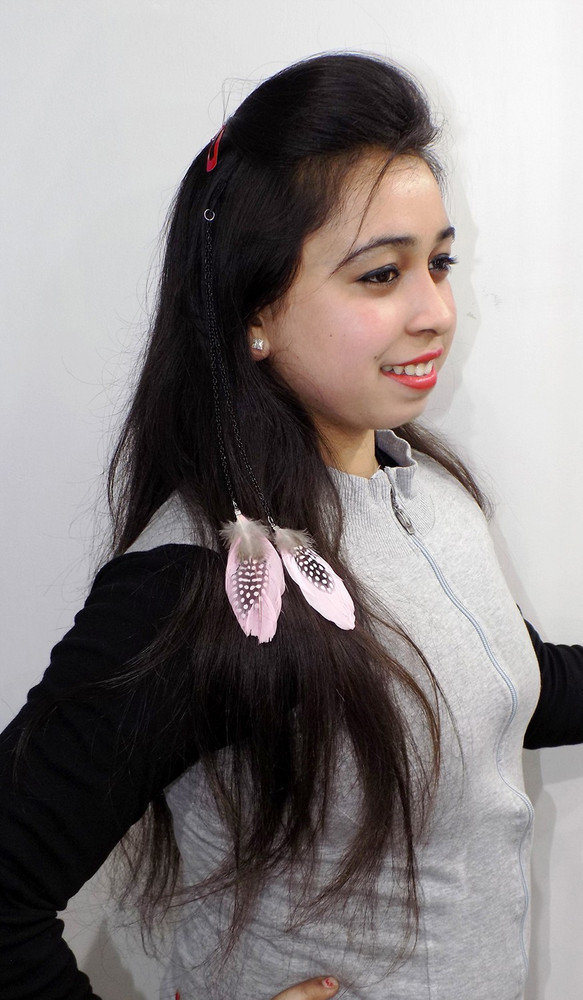 FULLY Latest Accessories Hippie Feather Hair Extension Price in