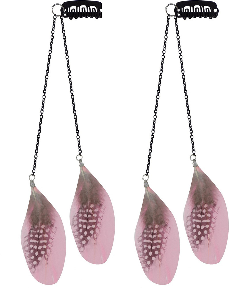 Feather hair top extensions india