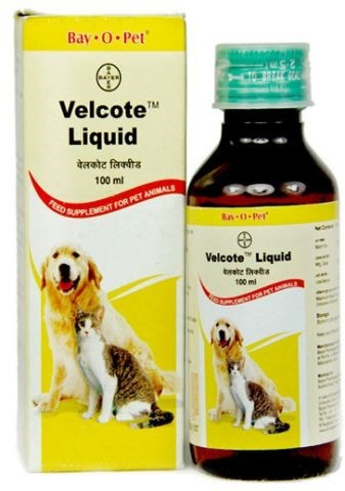 Bayer Velcote Liquid Supplement for Cats and Dogs 250 ml Pet