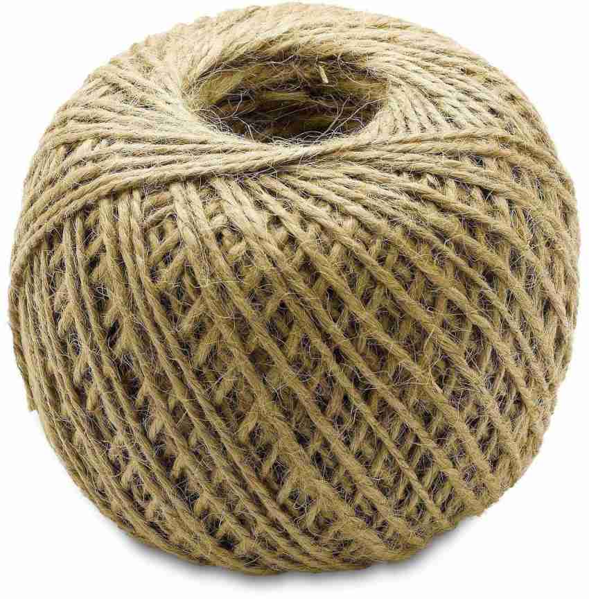 Aadya Crafts Jute Thread Twine Cord,: Natural: (Thick: 2mm, Length