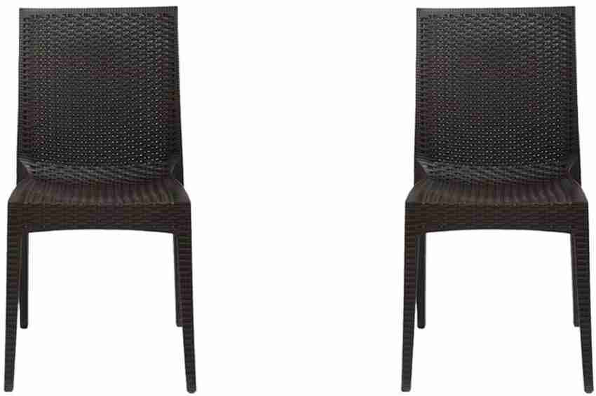 cello Kraft Without Handle Cafeteria Set Of 2 Chair Brown Plastic