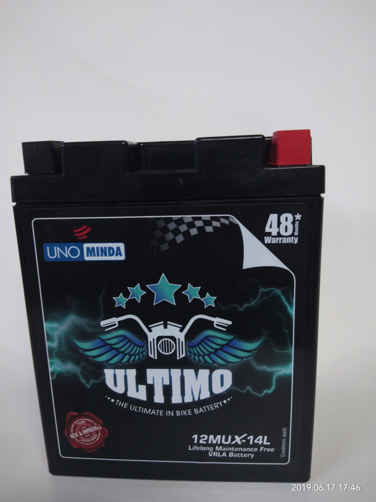 minda battery for bike price