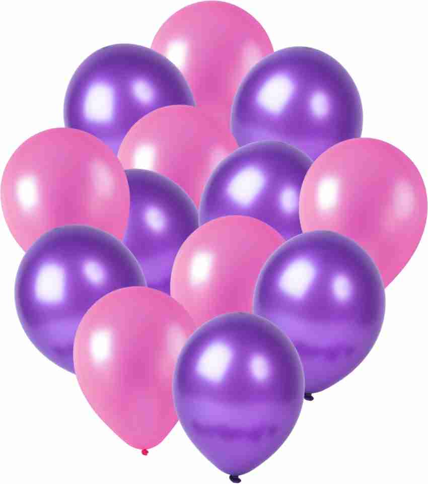 5 ballons transparent - Confettis perles rose - Happy Family